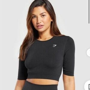 Gymshark Seamless 1/2 Sleeve Crop Top